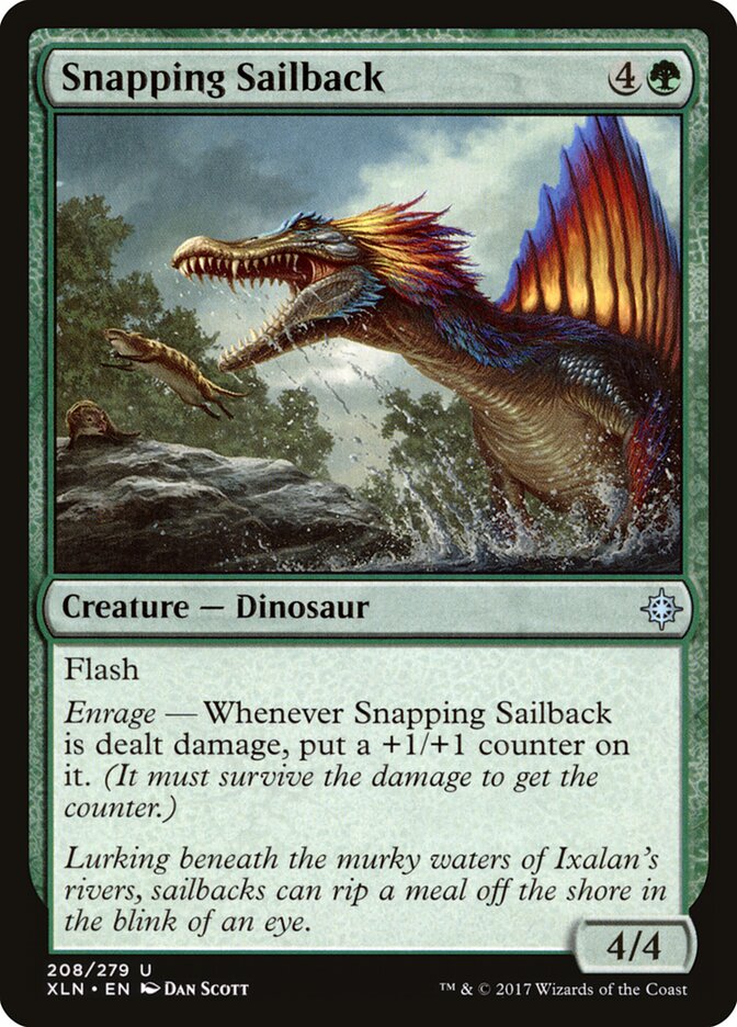 MTG Card Title: Snapping Sailback XLN/208
