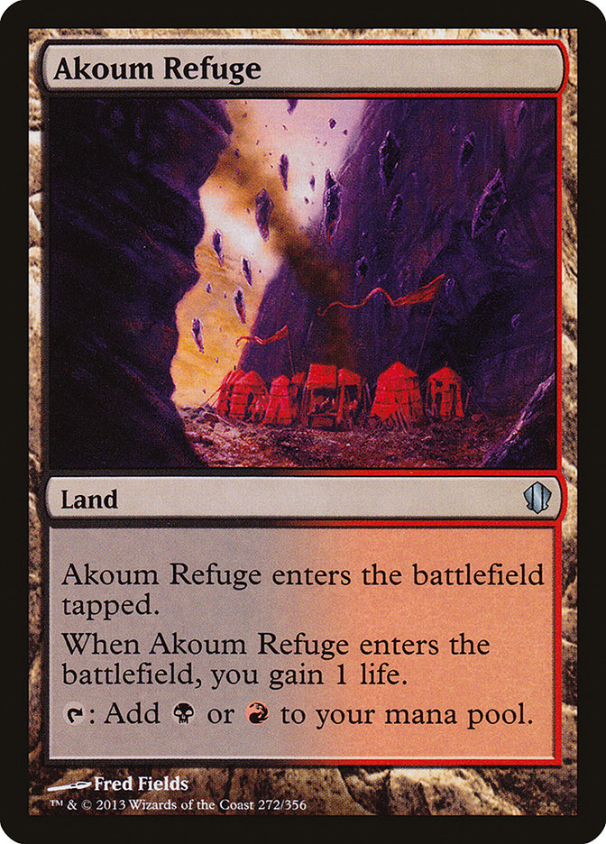 MTG Card Title: Akoum Refuge C13/272