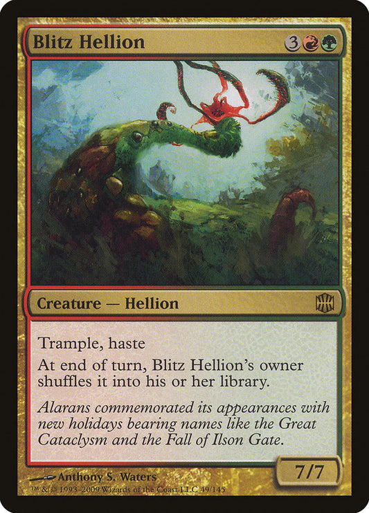 MTG Card Title: Blitz Hellion ARB/49
