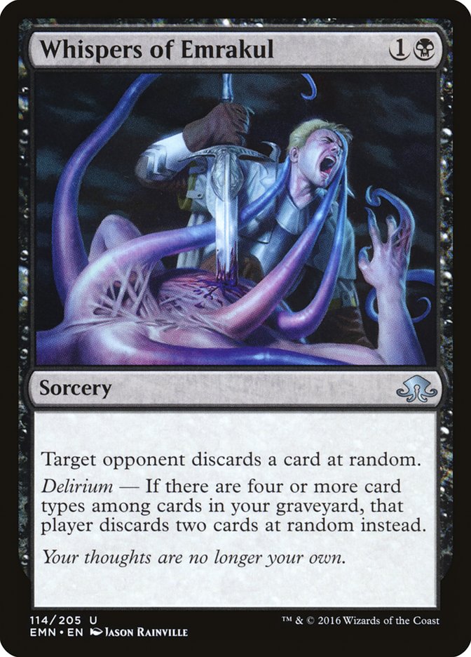MTG Card Title: Whispers of Emrakul EMN/114