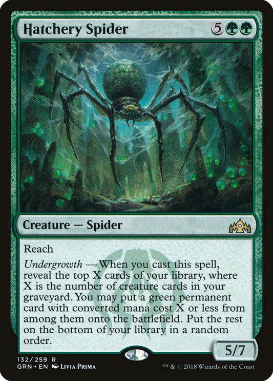 MTG Card Title: Hatchery Spider GRN/132