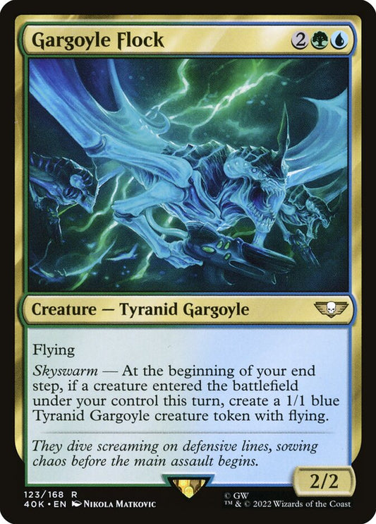 MTG Card Title: Gargoyle Flock 40K/123