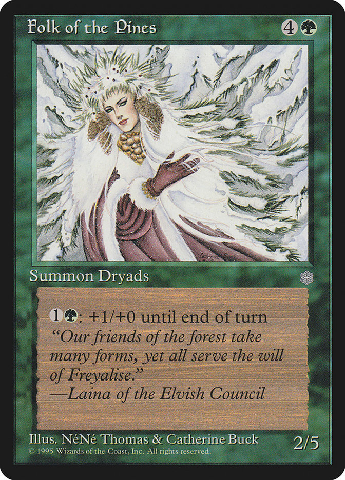 MTG Card Title: Folk of the Pines ICE/235