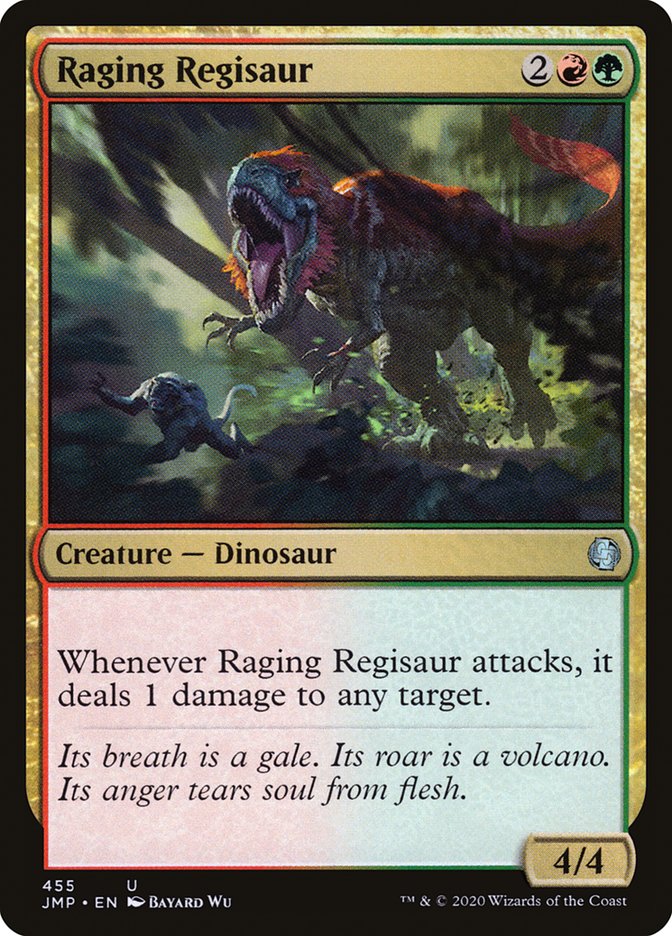 MTG Card Title: Raging Regisaur JMP/455