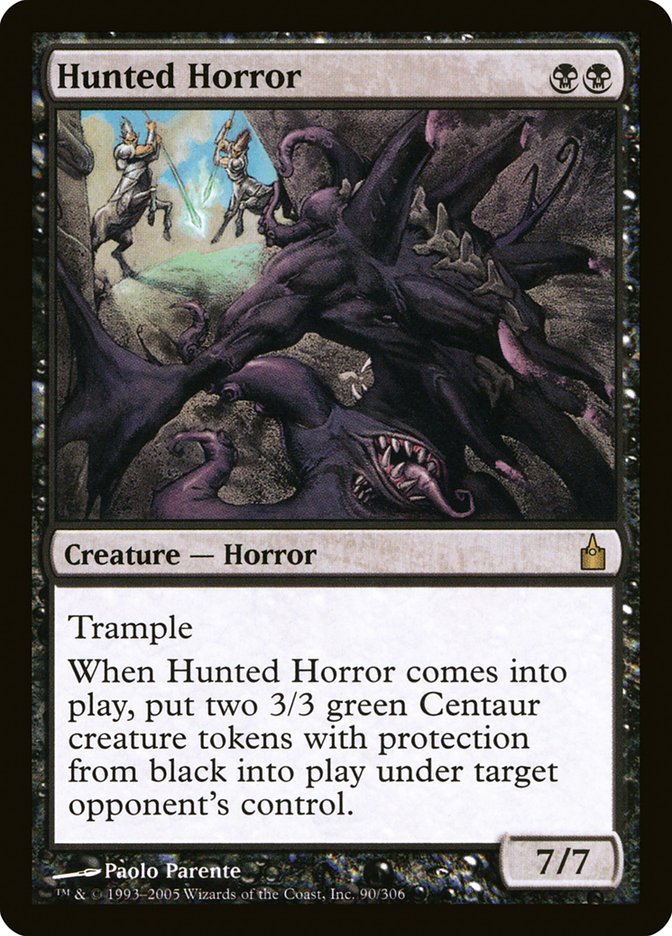 MTG Card Title: Hunted Horror RAV/90