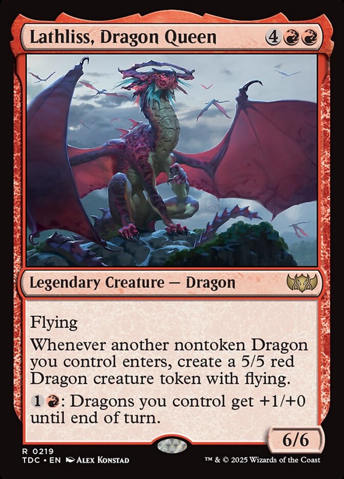 MTG Card Title: Lathliss, Dragon Queen TDC/219