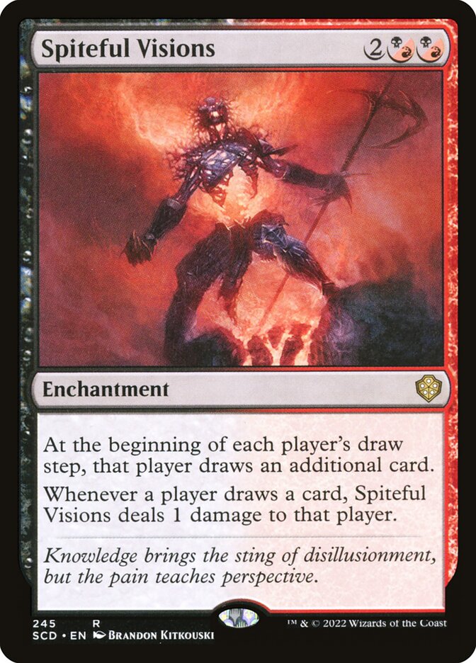 MTG Card Title: Spiteful Visions SCD/245