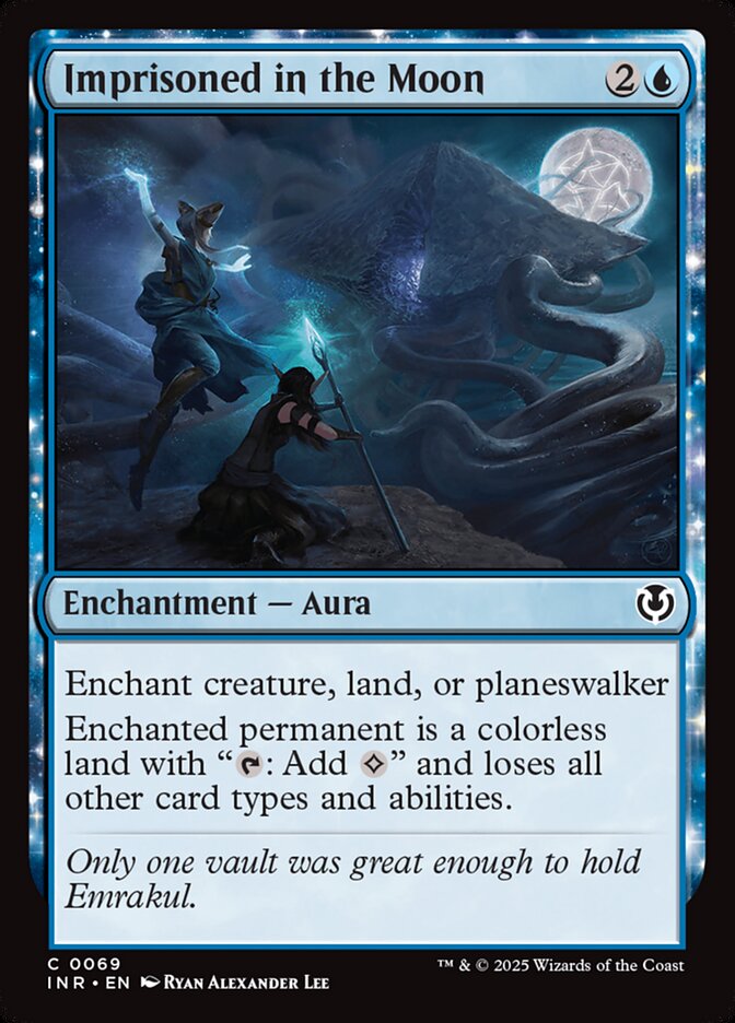 MTG Card Title: Imprisoned in the Moon INR/69