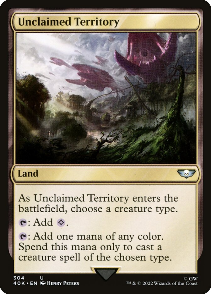 MTG Card Title: Unclaimed Territory 40K/304