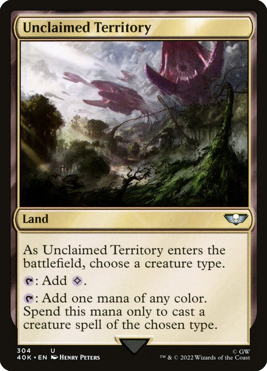 MTG Card Title: Unclaimed Territory 40K/304