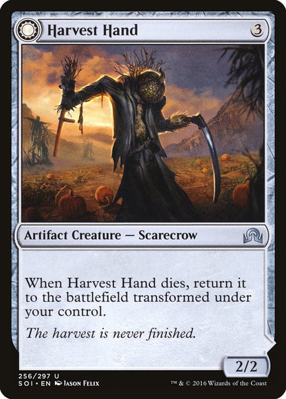 MTG Card Title: Harvest Hand // Scrounged Scythe SOI/256