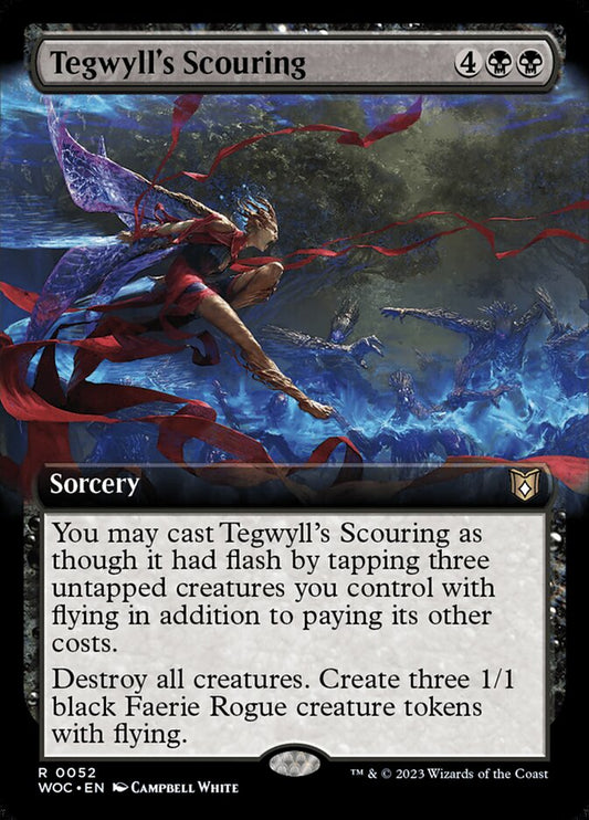 MTG Card Title: Tegwyll's Scouring WOC/52