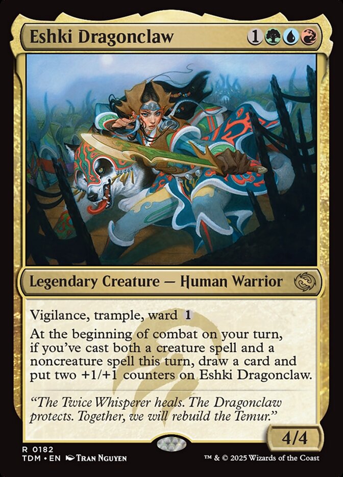 MTG Card Title: Eshki Dragonclaw TDM/182
