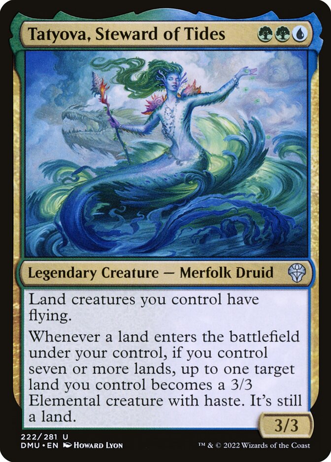 MTG Card Title: Tatyova, Steward of Tides DMU/222