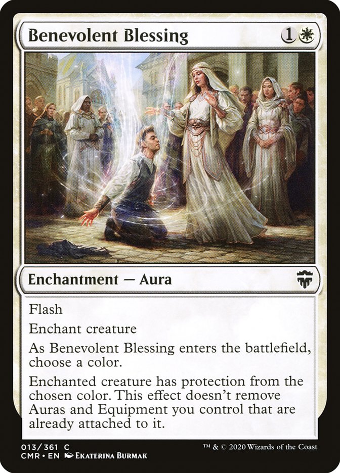 MTG Card Title: Benevolent Blessing CMR/13