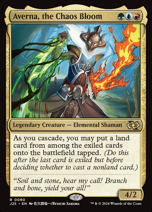 MTG Card Title: Averna, the Chaos Bloom J25/80