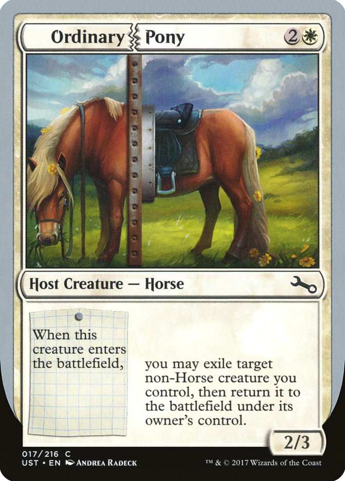 MTG Card Title: Ordinary Pony UST/17