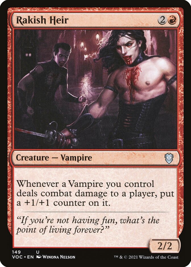 MTG Card Title: Rakish Heir VOC/149