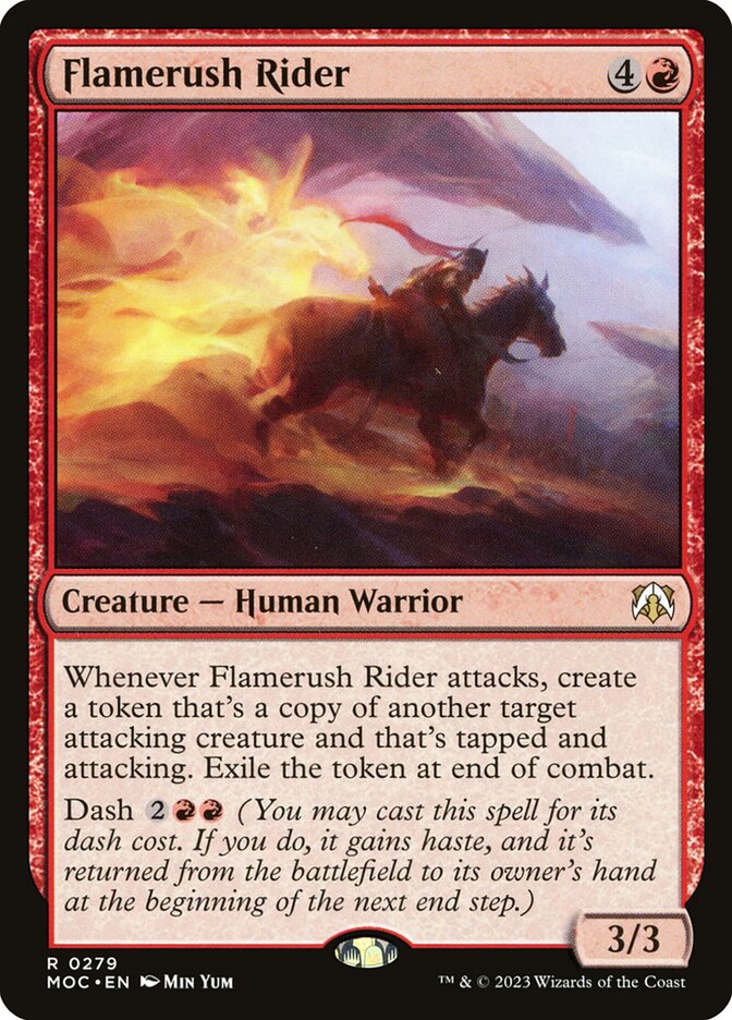 MTG Card Title: Flamerush Rider MOC/279