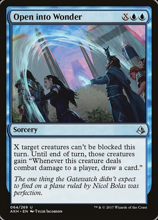 MTG Card Title: Open into Wonder AKH/64