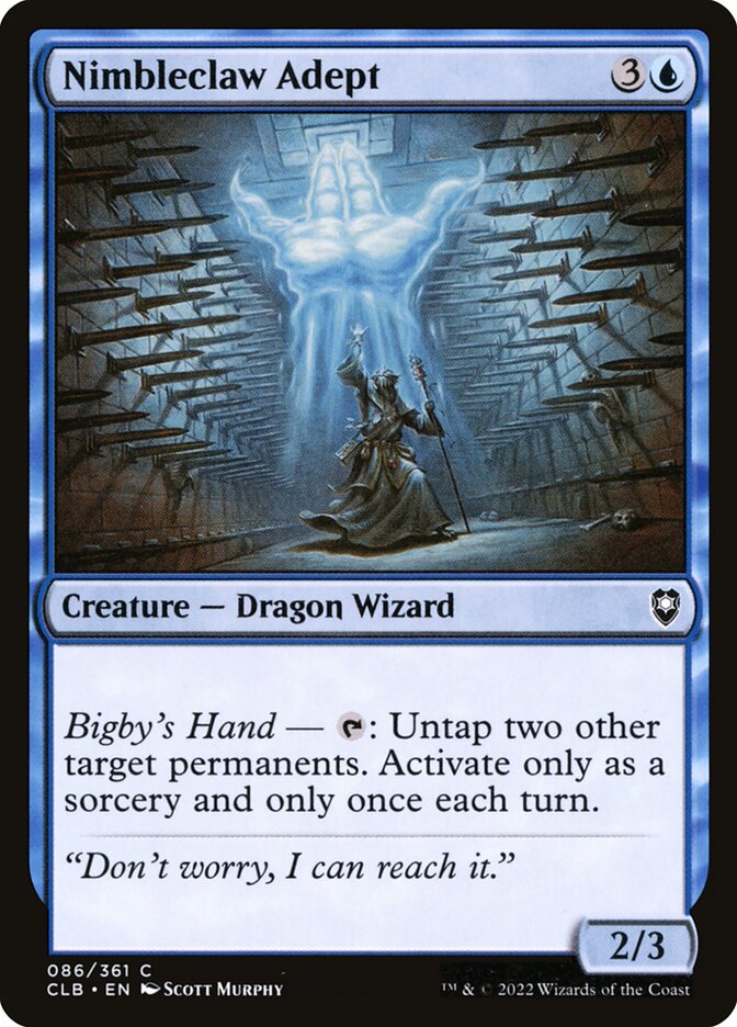 MTG Card Title: Nimbleclaw Adept CLB/86