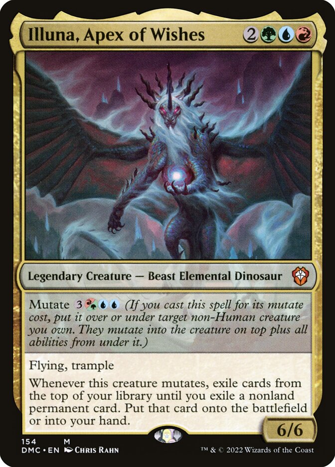 MTG Card Title: Illuna, Apex of Wishes DMC/154