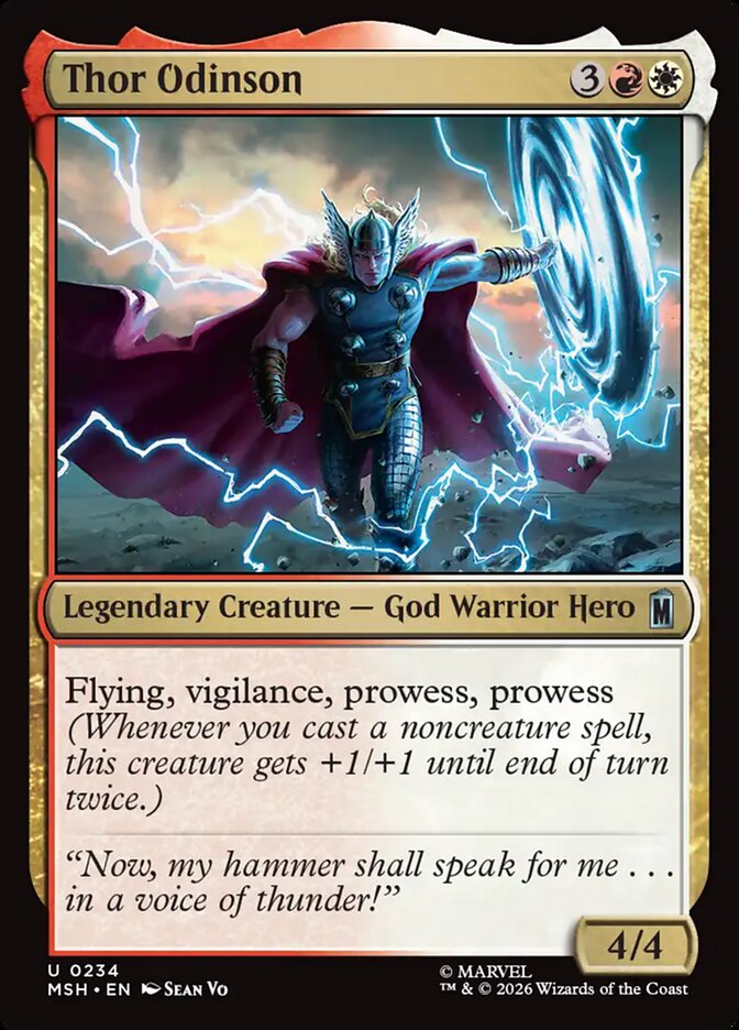 MTG Card Title: Thor Odinson MSH/234