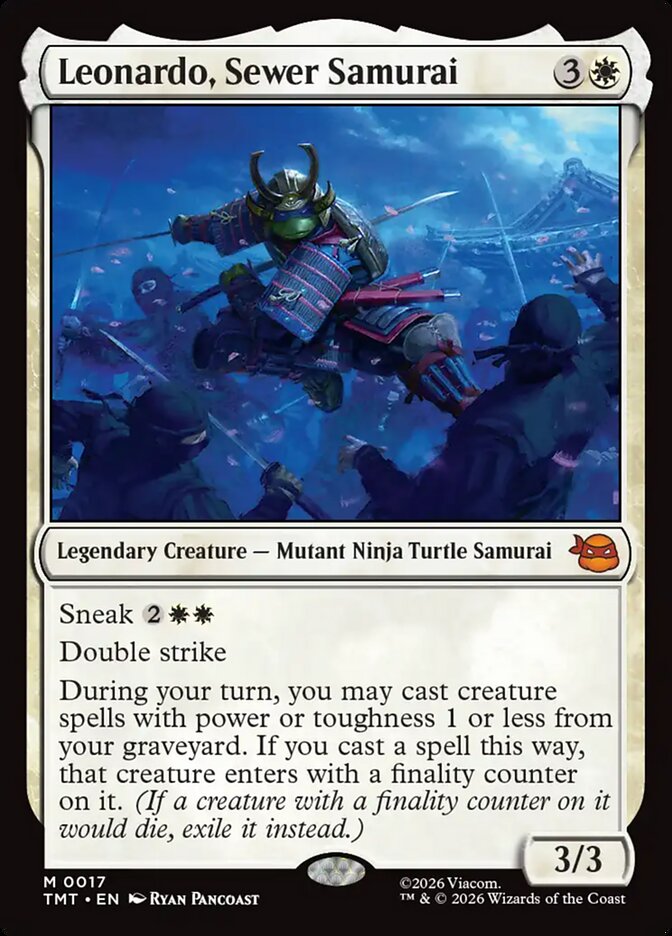 MTG Card Title: Leonardo, Sewer Samurai TMT/17