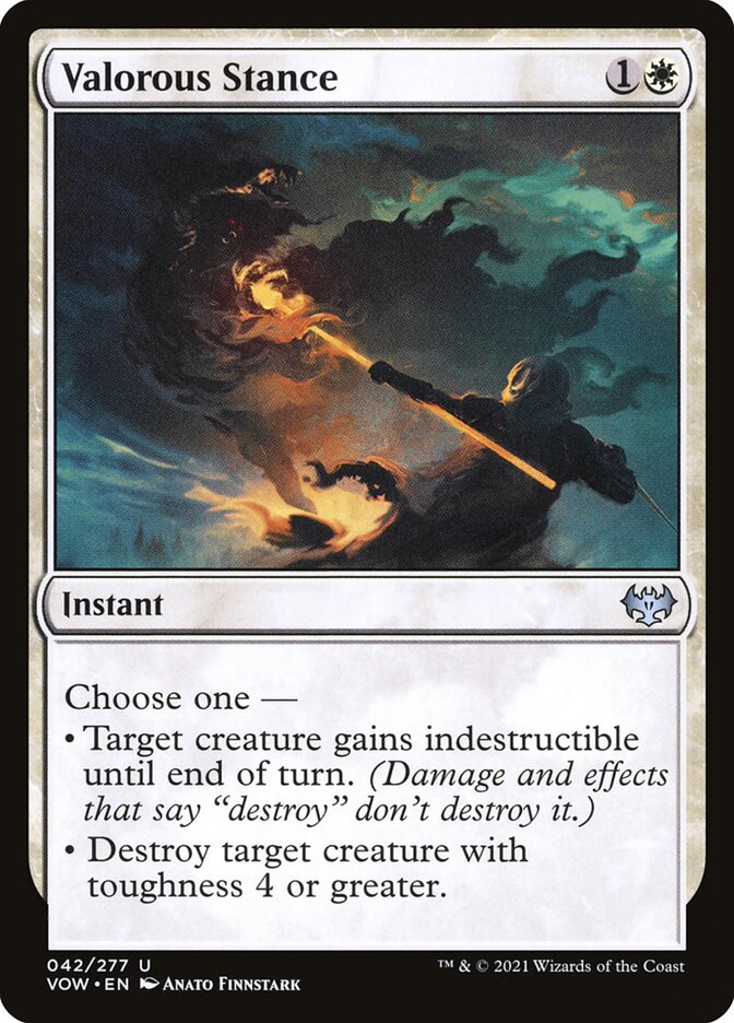 MTG Card Title: Valorous Stance VOW/42