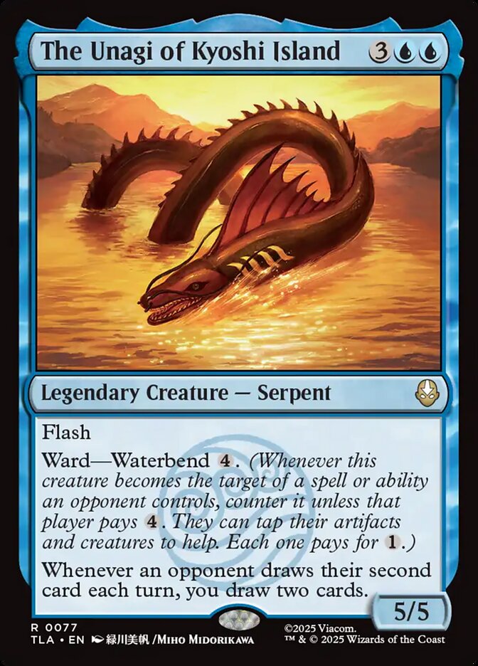 MTG Card Title: The Unagi of Kyoshi Island TLA/77