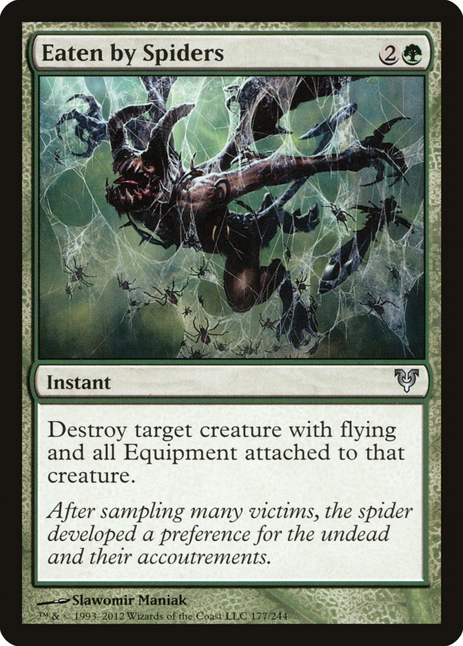 MTG Card Title: Eaten by Spiders AVR/177
