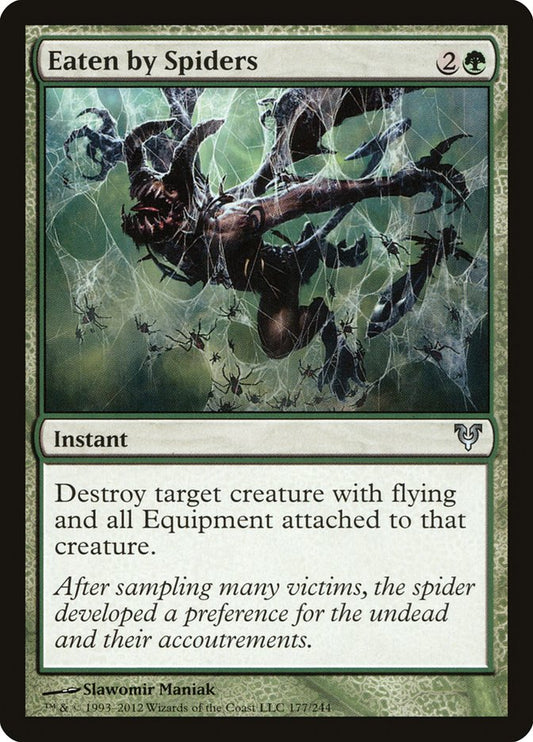 MTG Card Title: Eaten by Spiders AVR/177