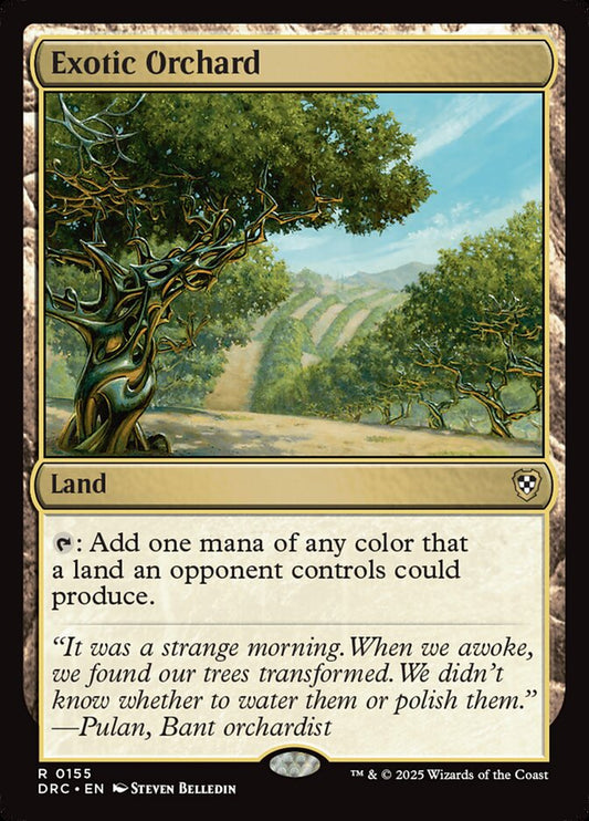 MTG Card Title: Exotic Orchard DRC/155