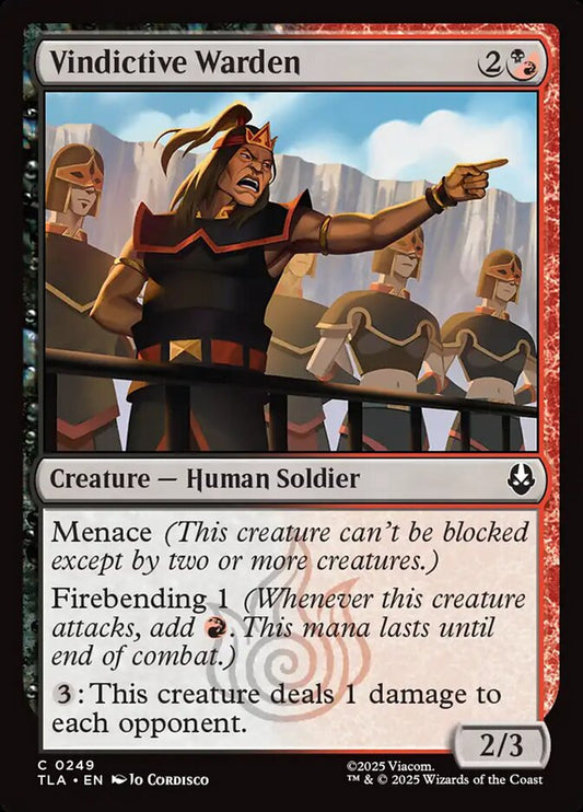 MTG Card Title: Vindictive Warden TLA/249