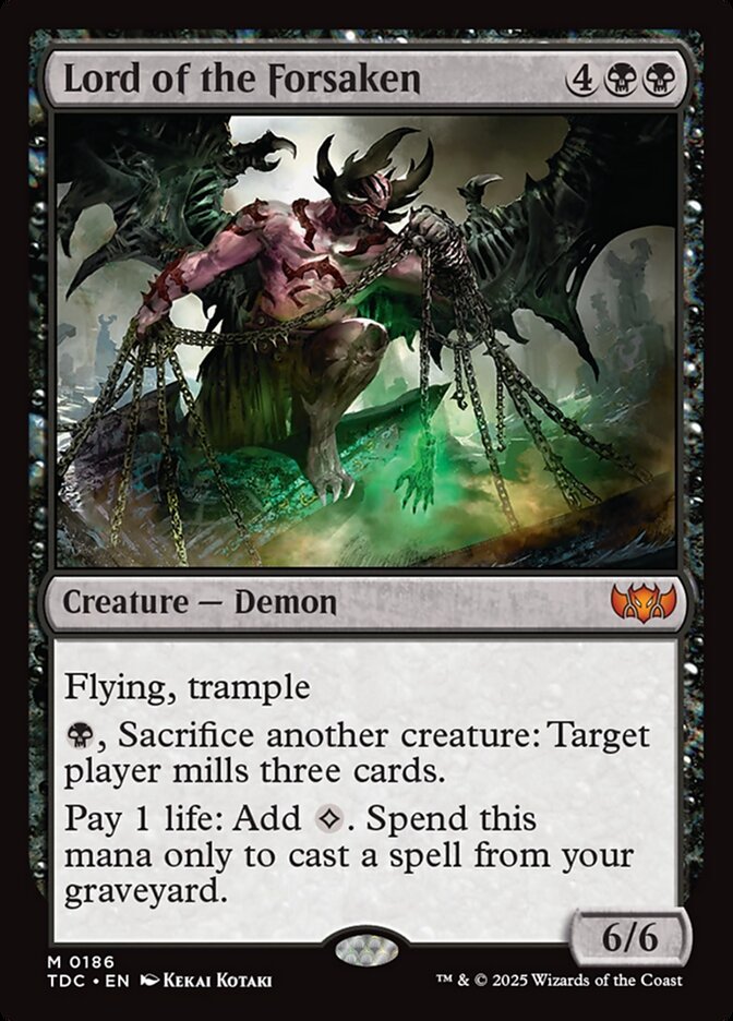 MTG Card Title: Lord of the Forsaken TDC/186