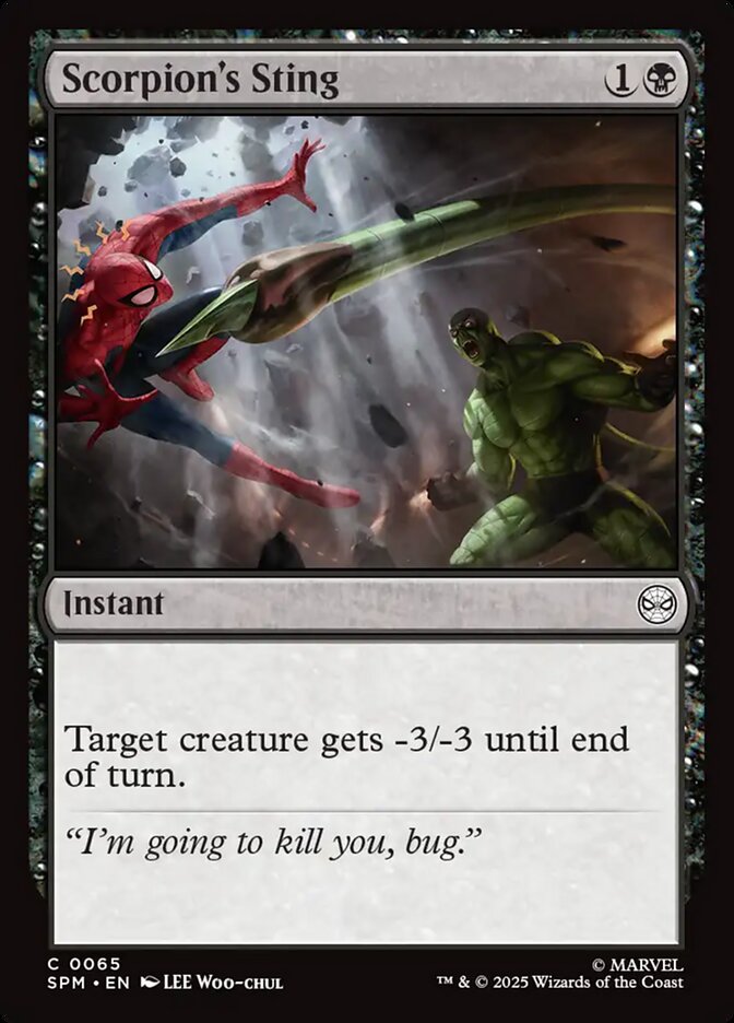 MTG Card Title: Scorpion's Sting SPM/65