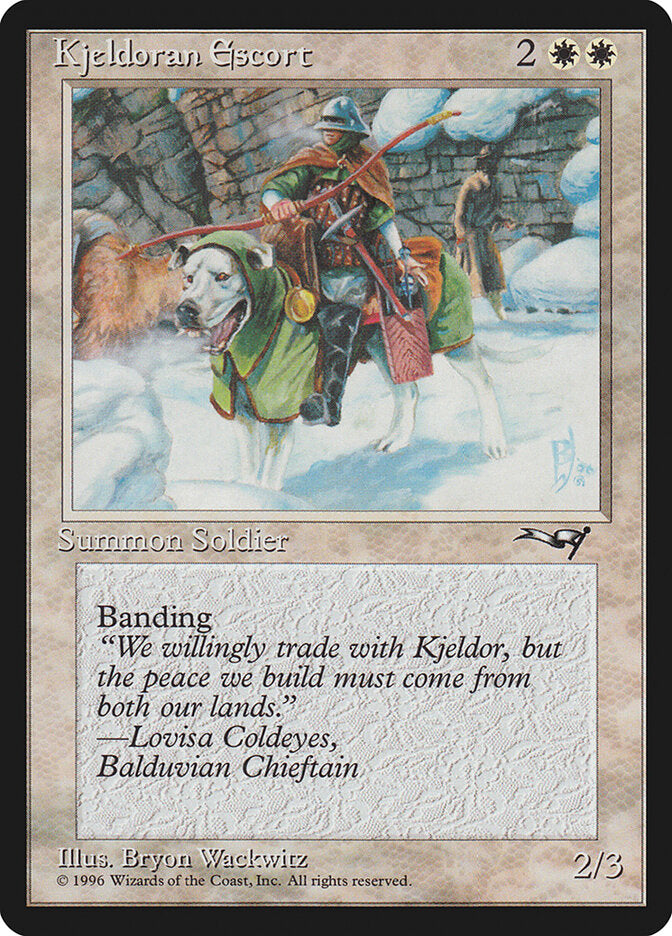 MTG Card Title: Kjeldoran Escort ALL/7a