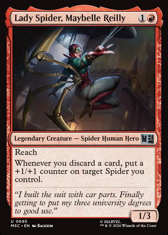 MTG Card Title: Lady Spider, Maybelle Reilly MSC/695