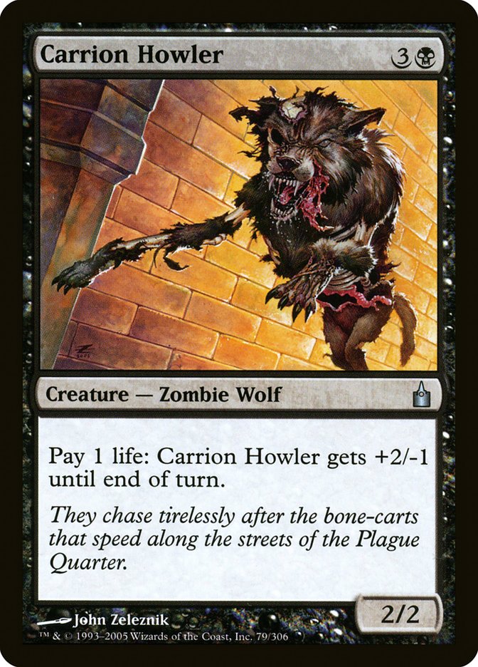 MTG Card Title: Carrion Howler RAV/79