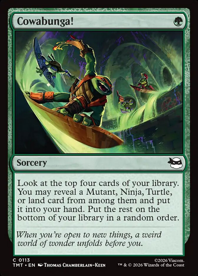 MTG Card Title: Cowabunga! TMT/113