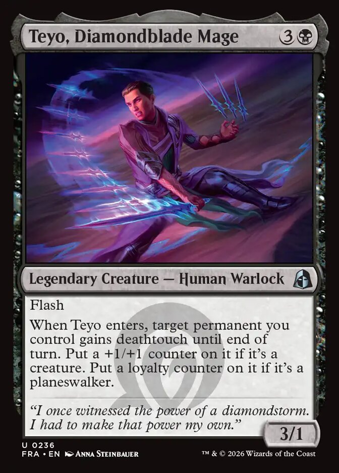 MTG Card Title: Teyo, Diamondblade Mage FRA/236
