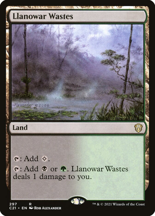 MTG Card Title: Llanowar Wastes C21/297