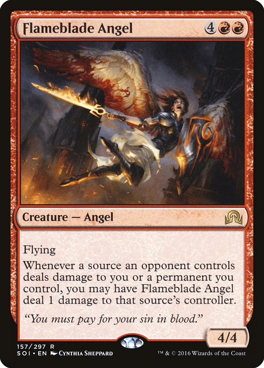MTG Card Title: Flameblade Angel SOI/157
