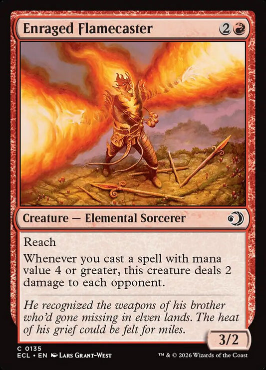 MTG Card Title: Enraged Flamecaster ECL/135