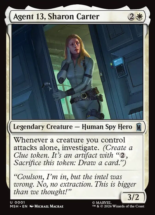 MTG Card Title: Agent 13, Sharon Carter MSH/1