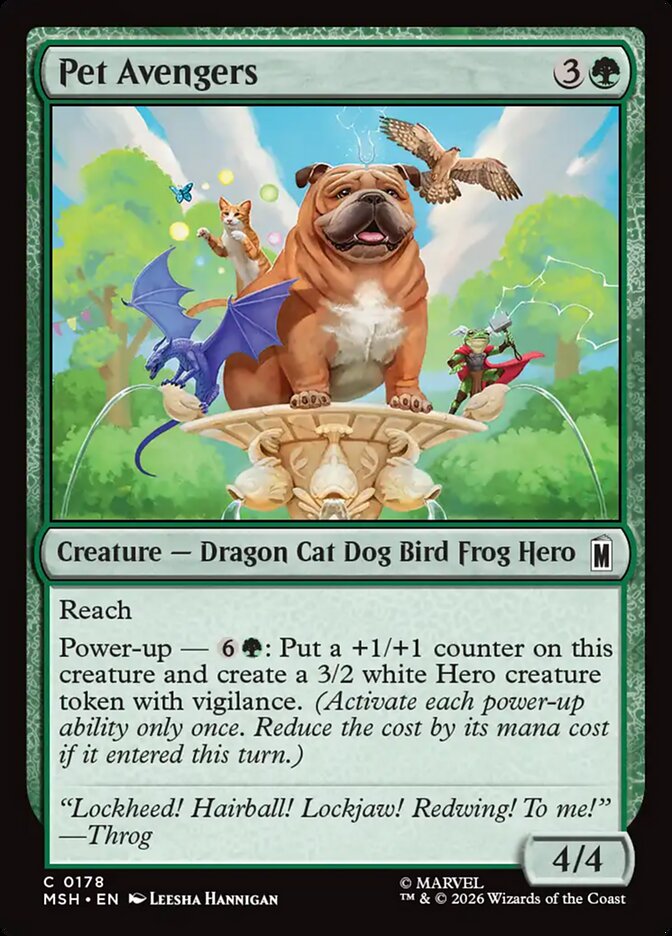 MTG Card Title: Pet Avengers MSH/178