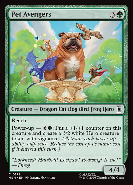 MTG Card Title: Pet Avengers MSH/178