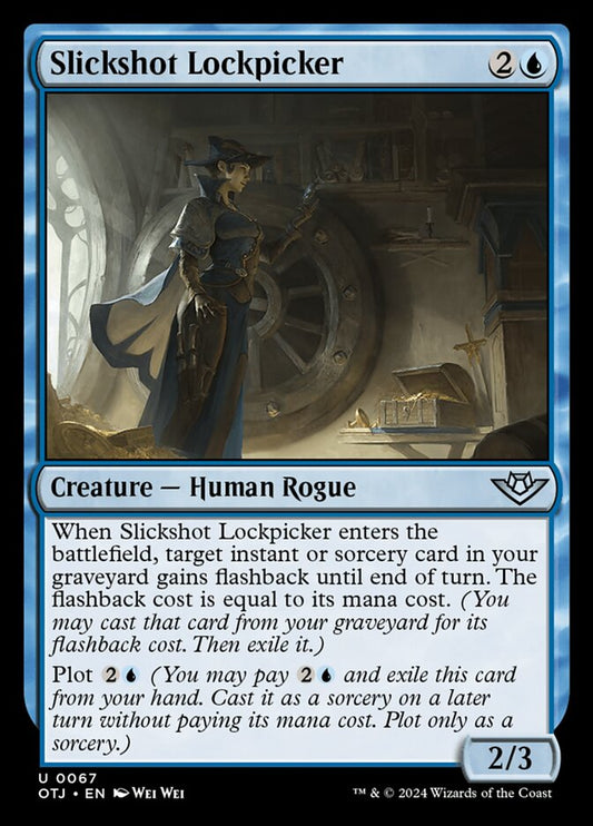 MTG Card Title: Slickshot Lockpicker OTJ/67