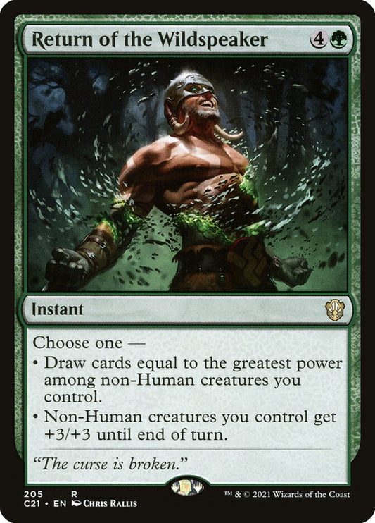 MTG Card Title: Return of the Wildspeaker C21/205