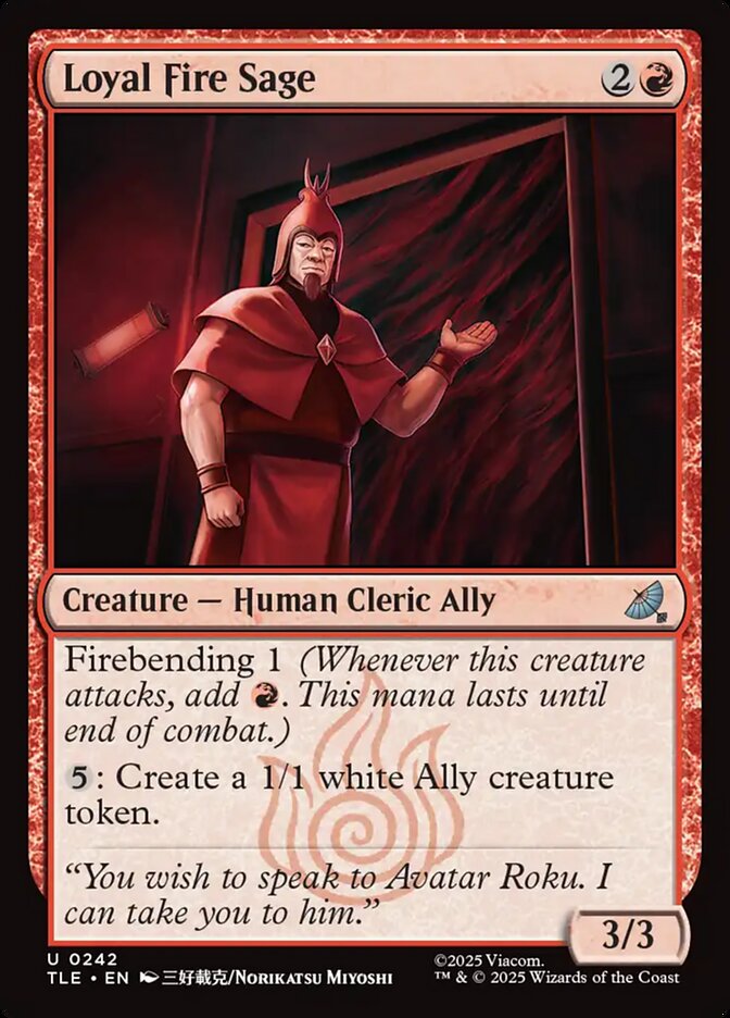 MTG Card Title: Loyal Fire Sage TLE/242